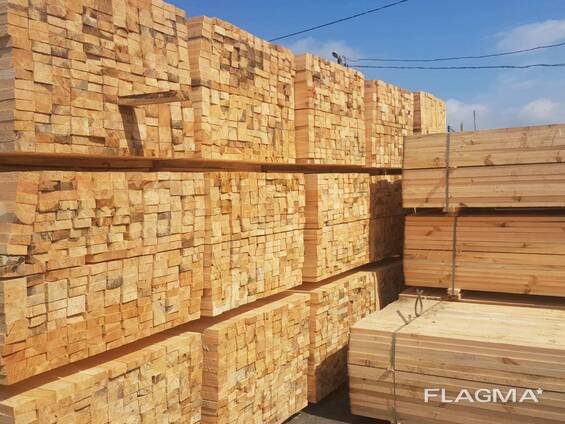 Пиломатериалы обрезные. Порода дерева сосна. ель. ольха